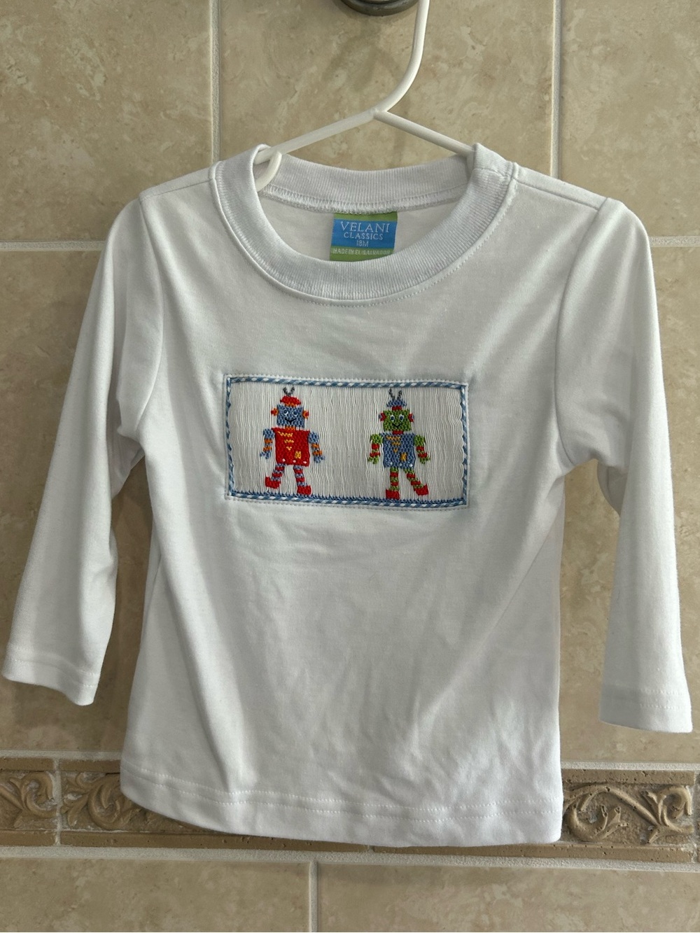 Velani Classics Smocked Robot Shirt